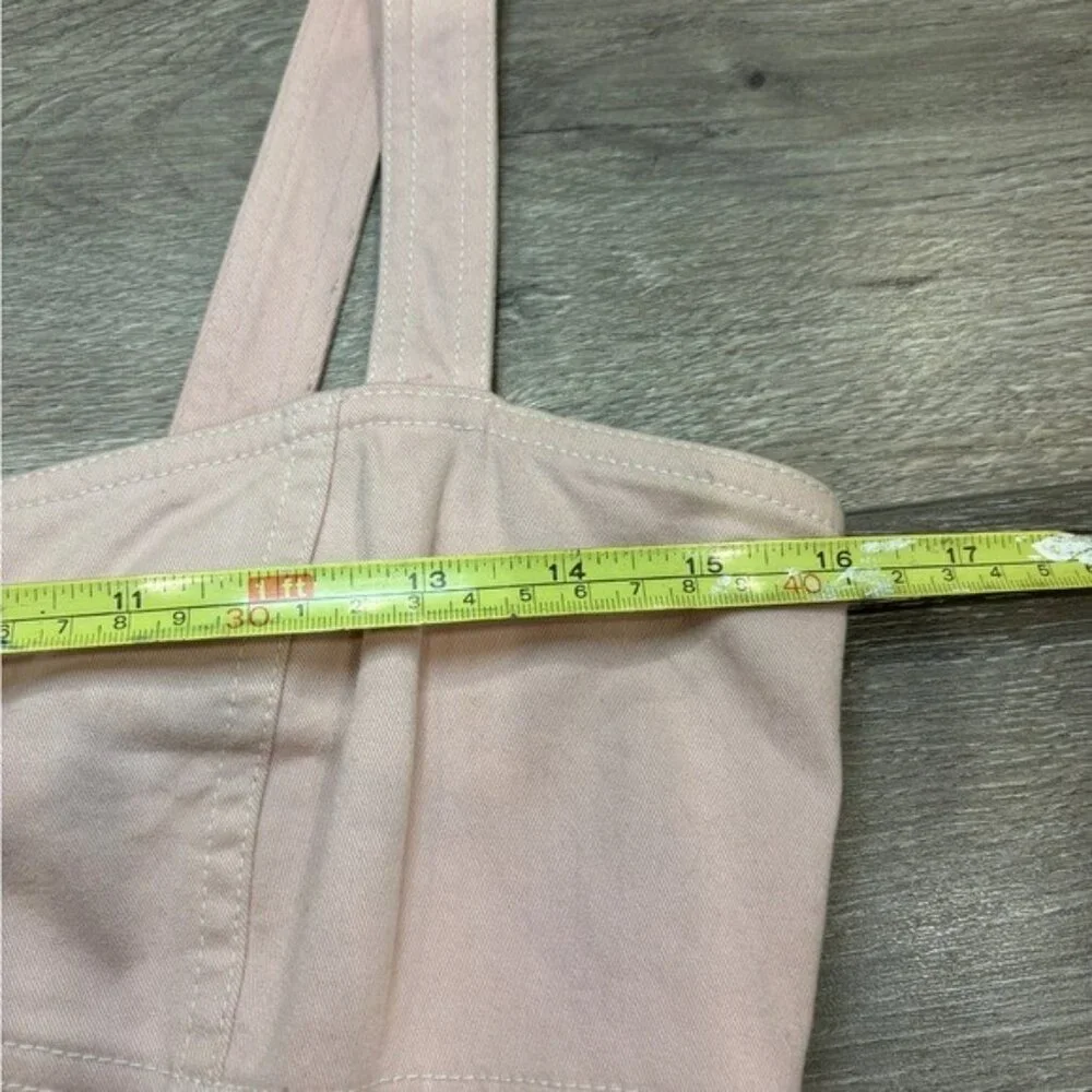 *Intermix Square Neckline Mini Denim Dress - Size Small - Picture 7 of 8